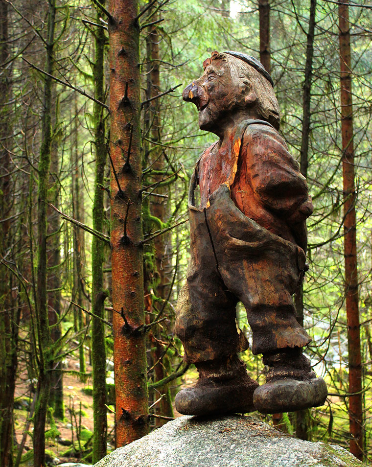 Eventyrskogen the fairytale forest near Stavanger in southwest Norway