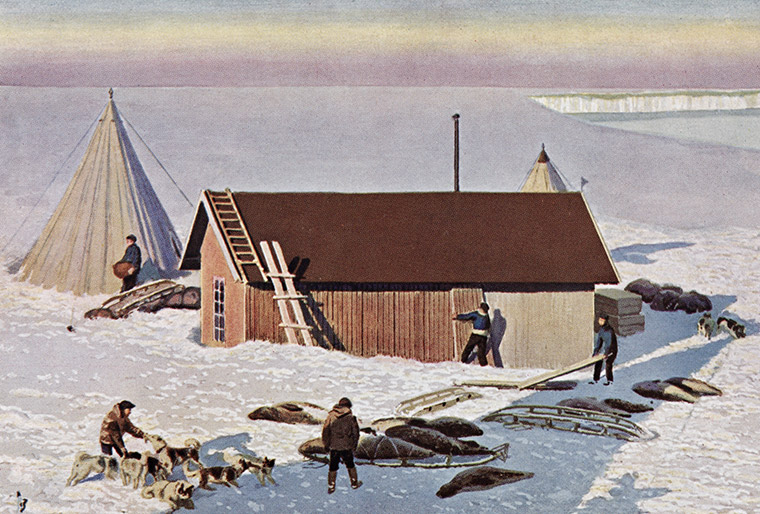 Amundsen's base camp Framheim in January 1911