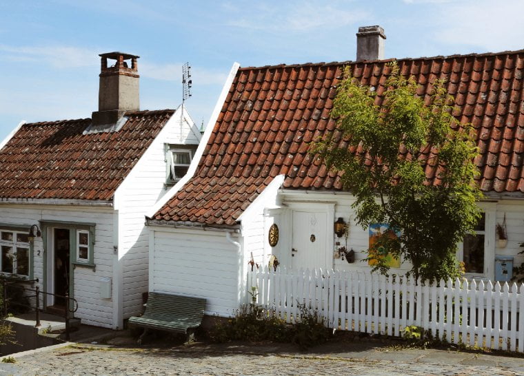 Houses in the old Stavanger district