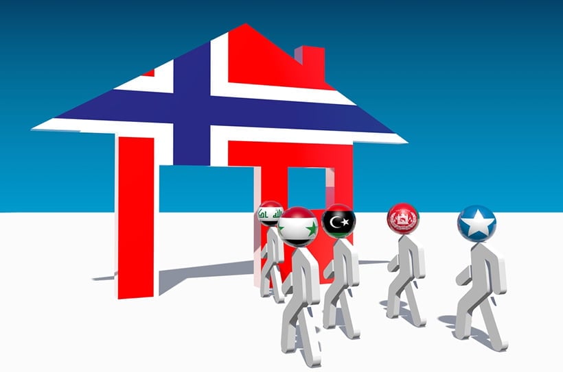 Norway immigration concept
