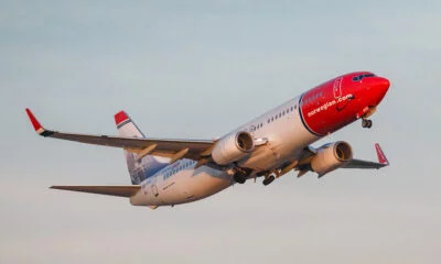 Norwegian Air Shuttle Boeing 737-800 in the air