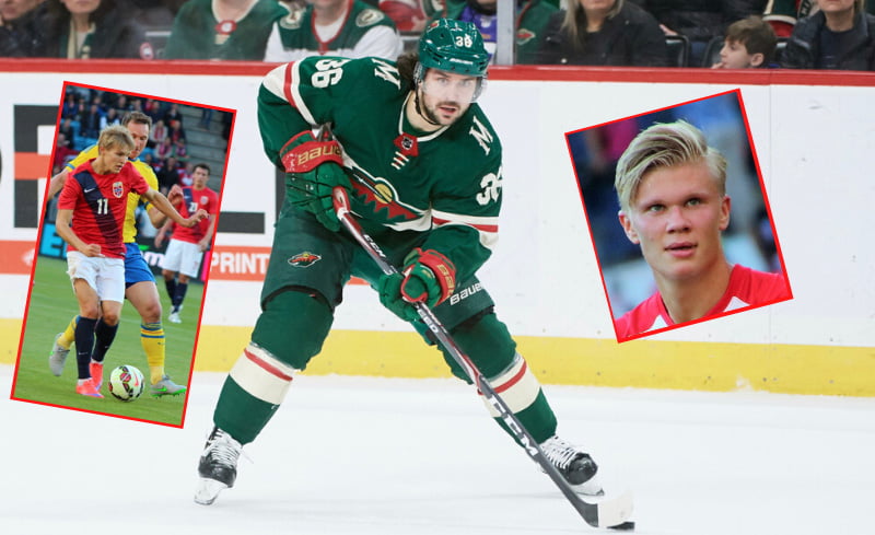 Norwegian sports stars Martin Ødegaard, Mats Zuccarello and Erling Braut Haaland