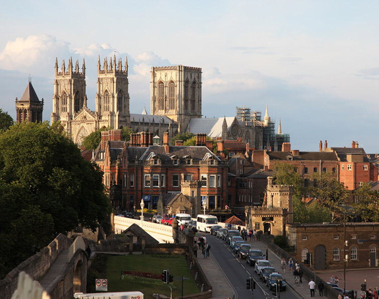 The city of York in northern England