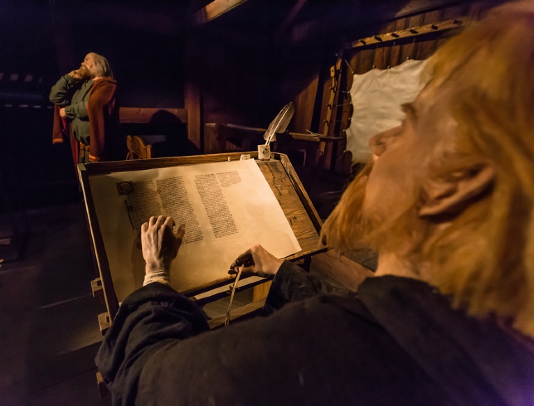 The Viking sagas in an Iceland museum