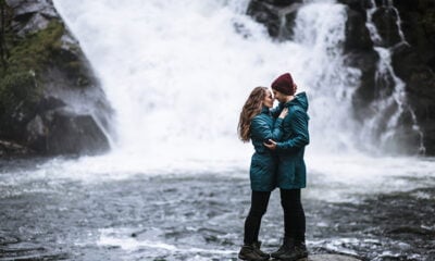 A couple out in Norwegian nature