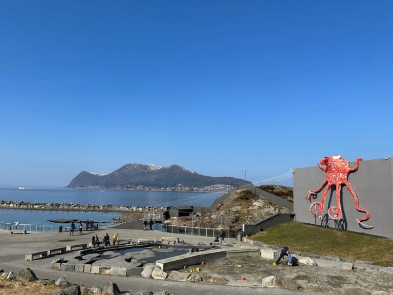 Outdoor attractions at Ålesund's Atlantic Sea Park. Photo: David Nikel.