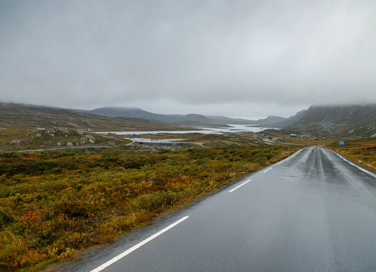 Scenic road trip through Rondane National Park in Norway