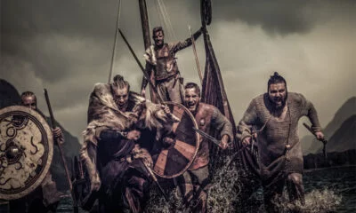 A historical Viking action scene