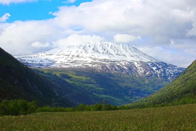 Gaustatoppen mountain in Telemark, Norway