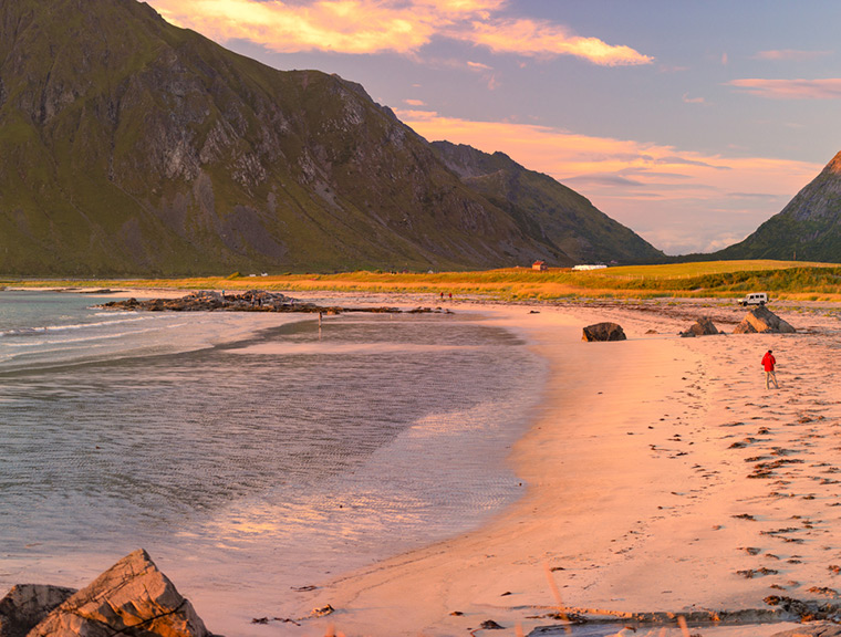 A beach in northern Norway