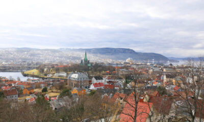 Panorama of Trondheim city centre, Norway