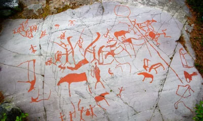 Ancient rock carvings in Alta, Norway. Photo: David Nikel.