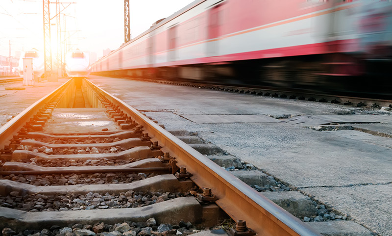 The Oslo to Stavanger railway track