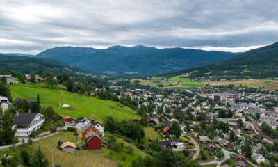 Panorama of Voss in western Norway