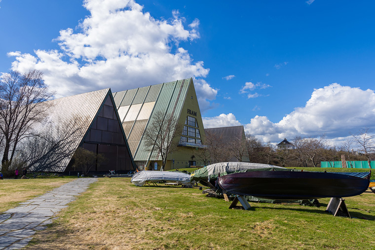 The exterior of Fram Museum on Bygdøy, Oslo