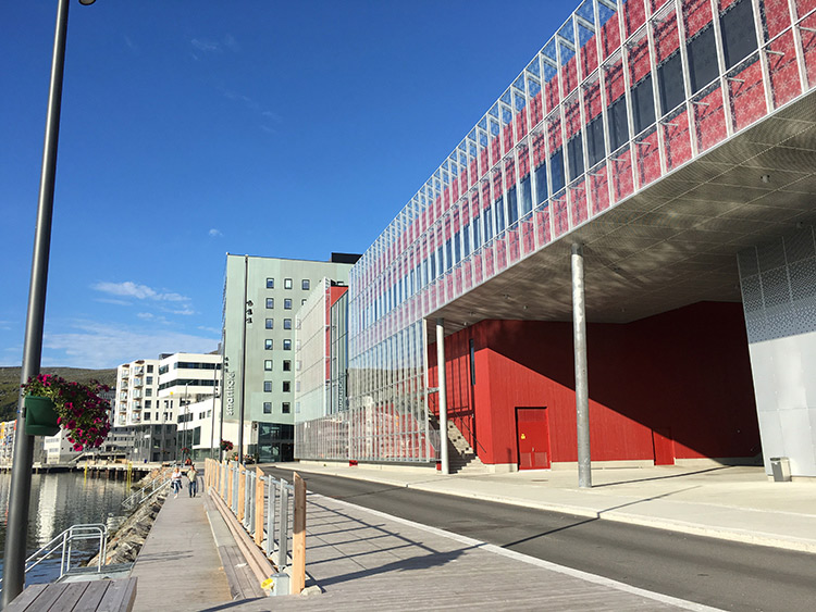 Hammerfest cultural centre on the waterfront