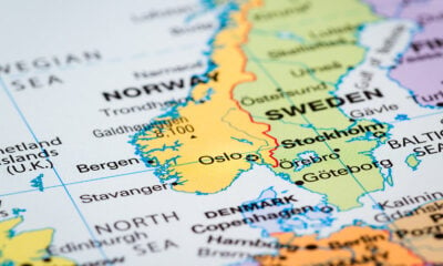 A map of Scandinavia