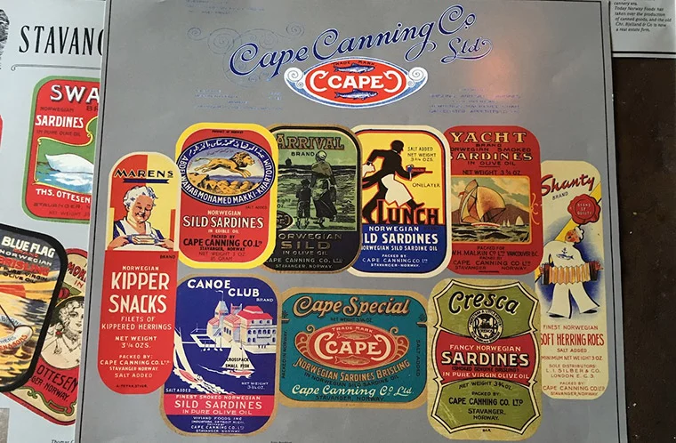 Canning poster in the museum of Stavanger