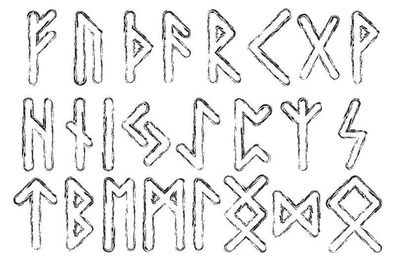 Sample runic alphabet