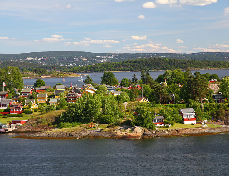 Summer island life in Oslo, Norway