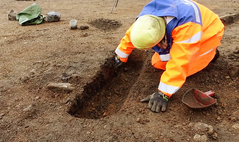 Archaeologist from the University Museum of Bergen