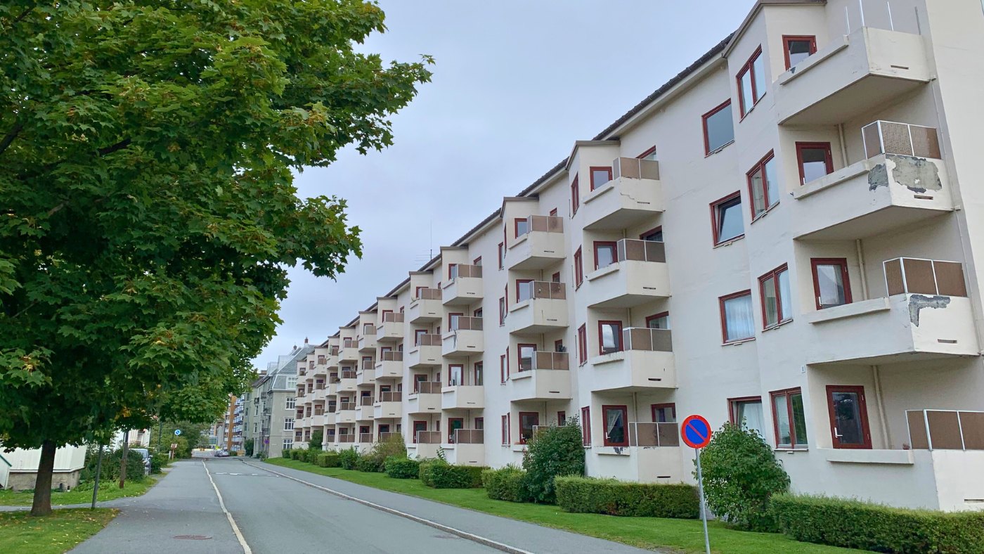 An apartment block borettslag in Trondheim, Norway. Photo: David Nikel.