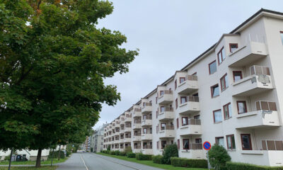 An apartment block borettslag in Trondheim, Norway. Photo: David Nikel.