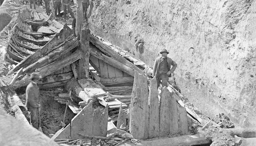 Gokstad Viking ship excavation