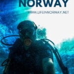 Diving in Norway pin