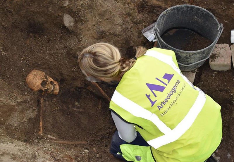 Viking grave dig in Sweden