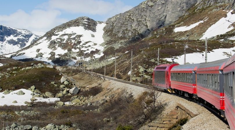 View from the Oslo to Bergen train