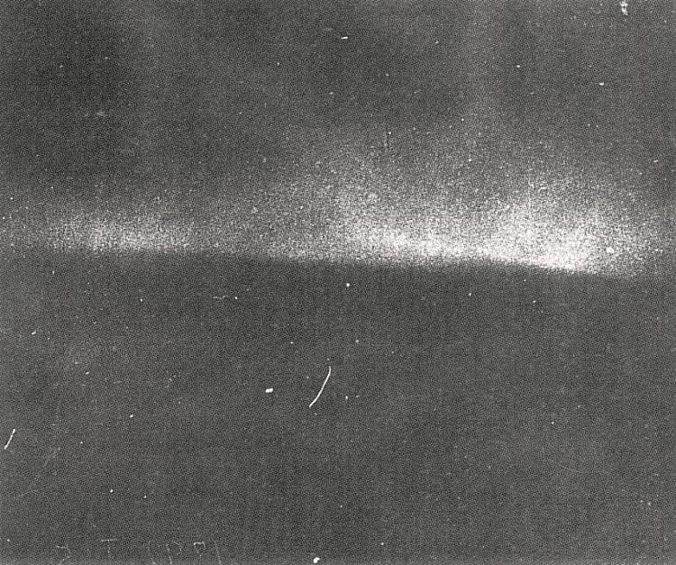 The first known photo of the northern lights