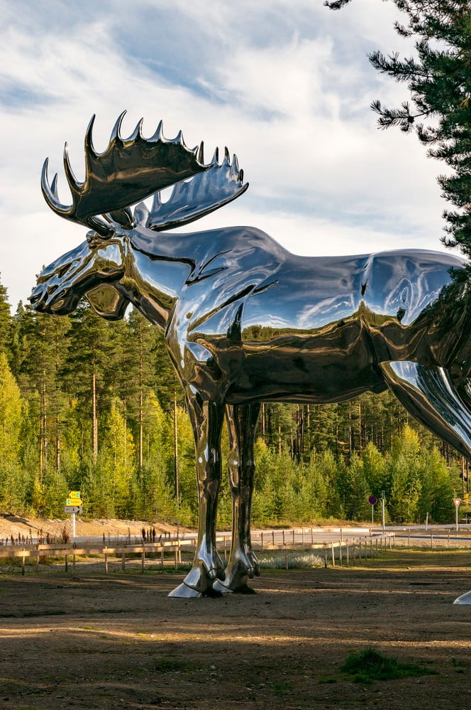 Norway moose statue in Stor-Elvdal