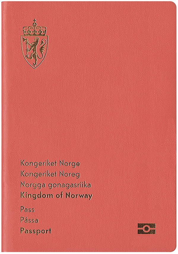 Front page of the new Norwegian passport
