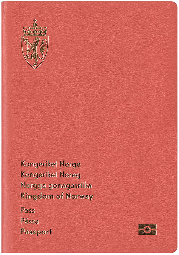 Front page of the new Norwegian passport