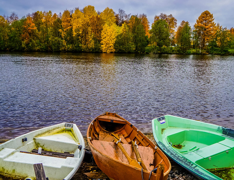 A lake in Oulu, Finland