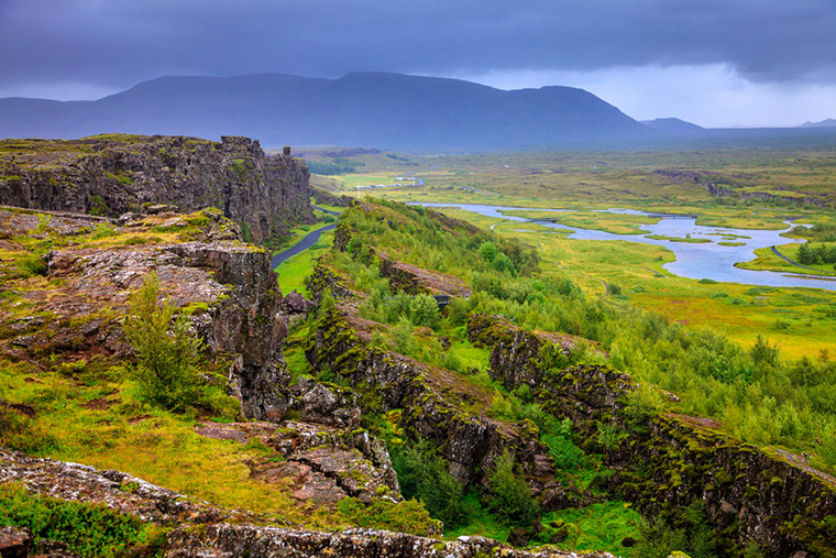 Thingvellir National Park in southern Iceland