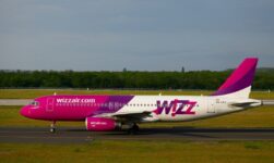 WizzAir airplane on the tarmac