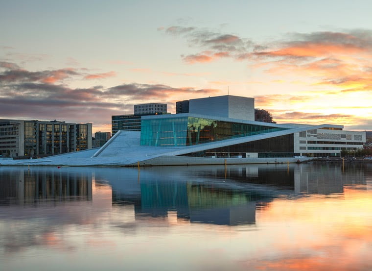 Oslo opera house skyline