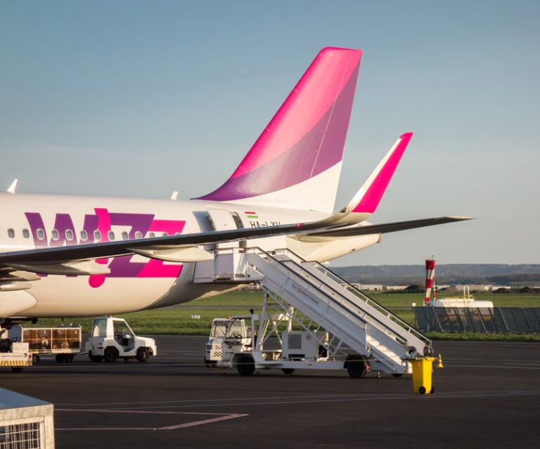 parked wizzair jets