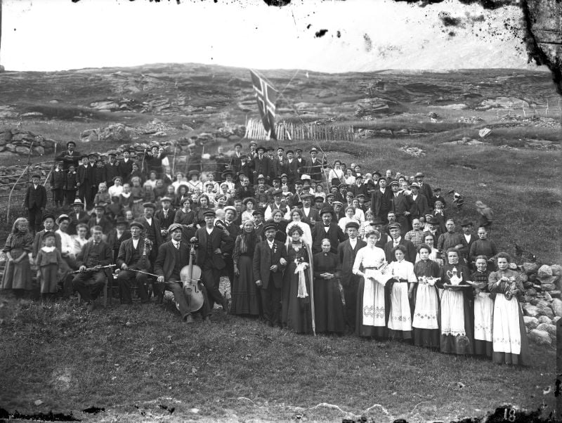 A 1900s wedding in Sogn og Fjordane county in western Norway