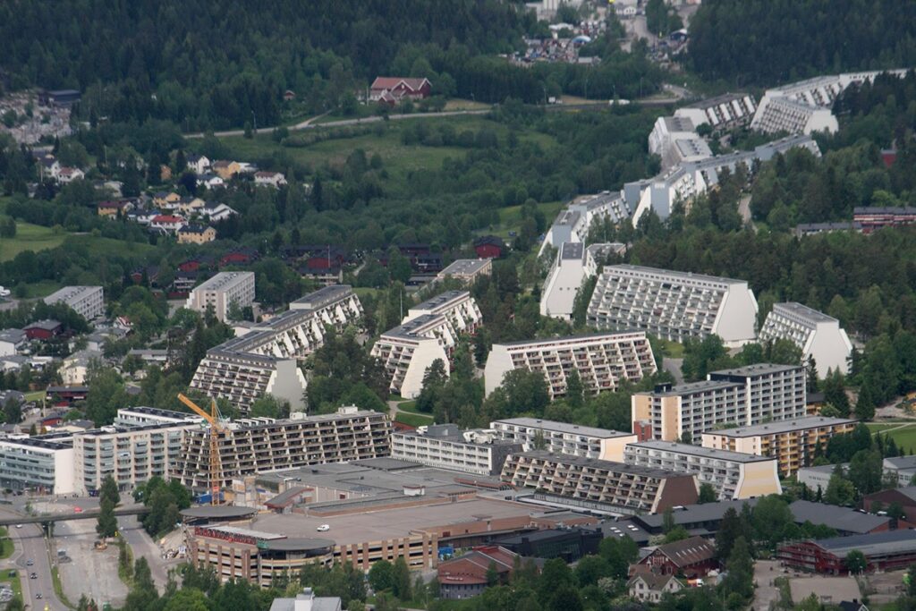 Oslo's Stovner district from above