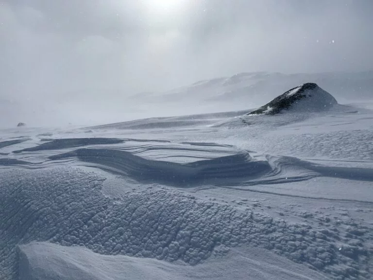 A winter landscape in Finse, Norway
