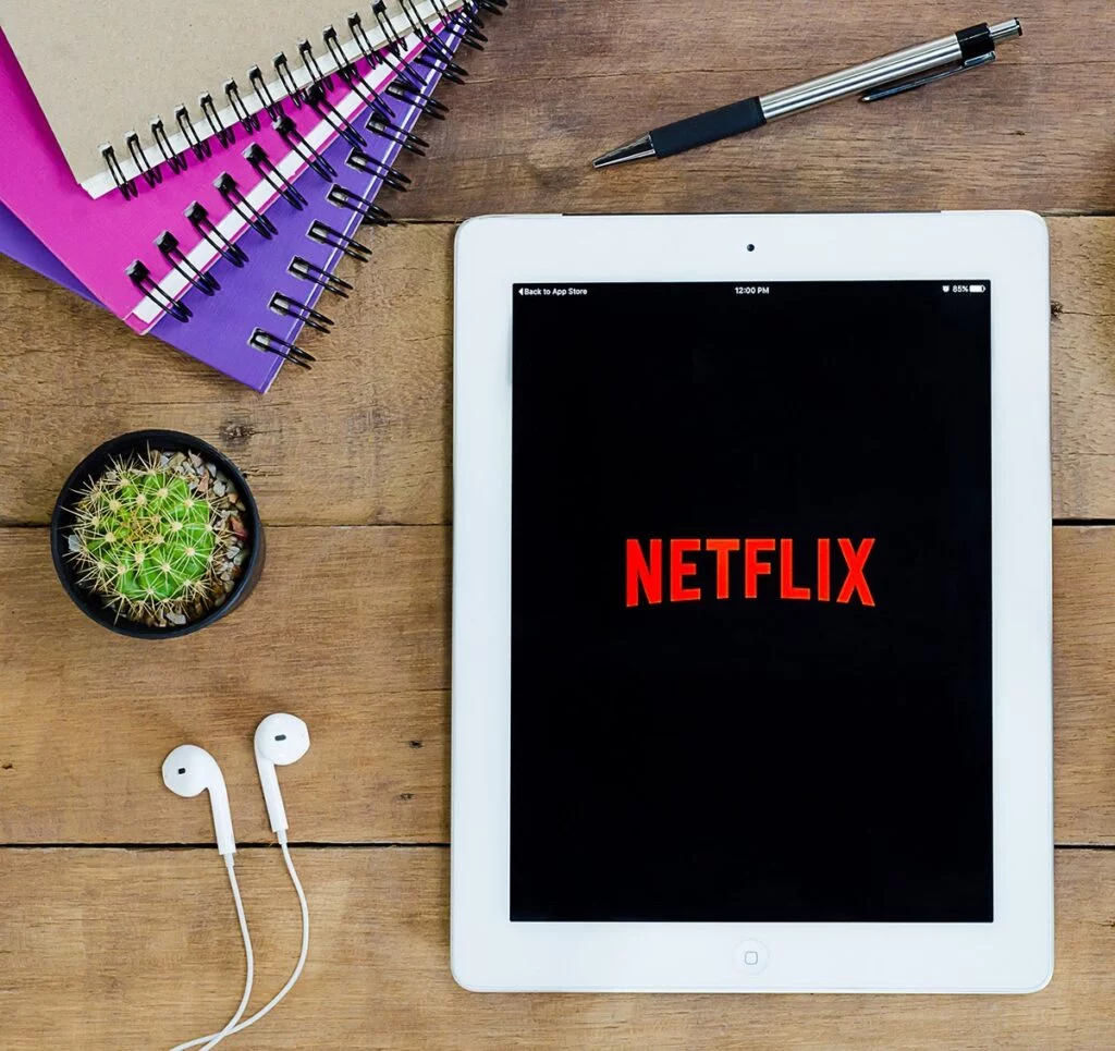 Netflix on a tablet computer