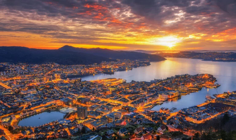 Panorama of Bergen, Norway