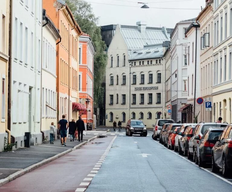 A street scene in Grünerløkka, Oslo
