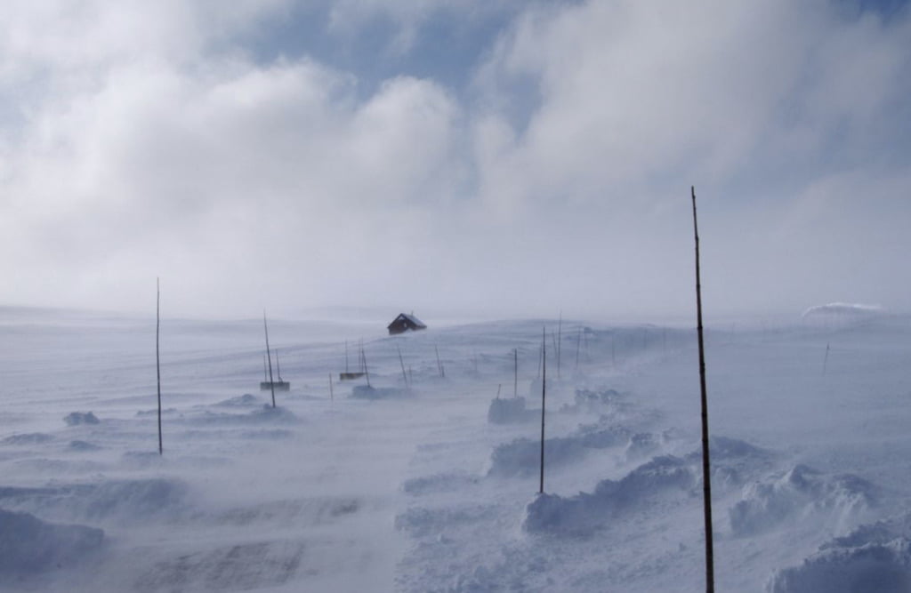 Hardangervidda national scenic route in Norway