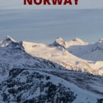 Norway Mountains pin