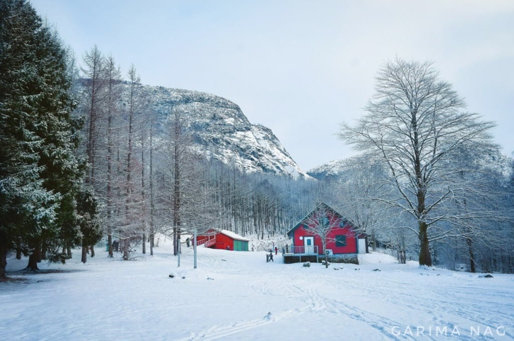Alsvik Naturersenter in Sandnes during the winter