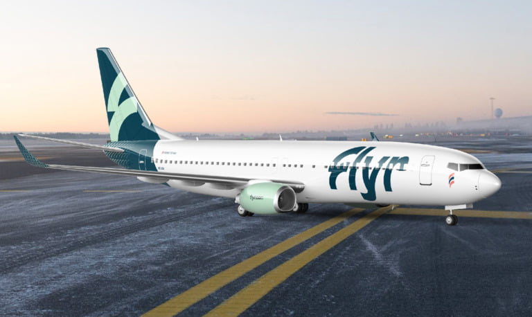 Flyr chose Boeing 737-800. Pictured here with new airline livery.